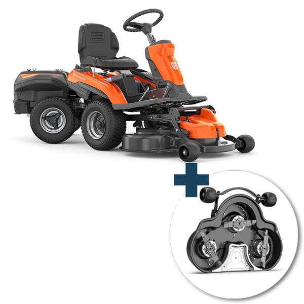 Husqvarna R 200iX AWD Elektrisk frontklipper inkl. C103i klippebord inkl. fri levering, montering og klargøring.