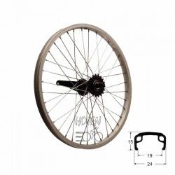 Hjul bak 406mm sv/sil 0-vxl, RD/passar bla Crescent 20 from 08 lekcykel svart na