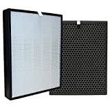 iAmoy - Reservdelar för aktivt kolfilter och HEPA-filter, FY3432/10 och FY3433/10, kompatibelt med luftrenare Philips AC3256/60
