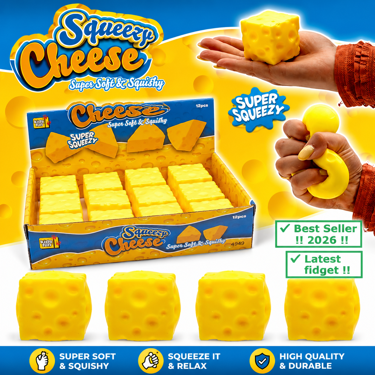 Squishy cheese.