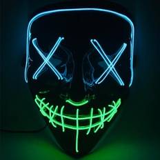 El Wire Purge LED Mask -  Grön (Färg: Grön)