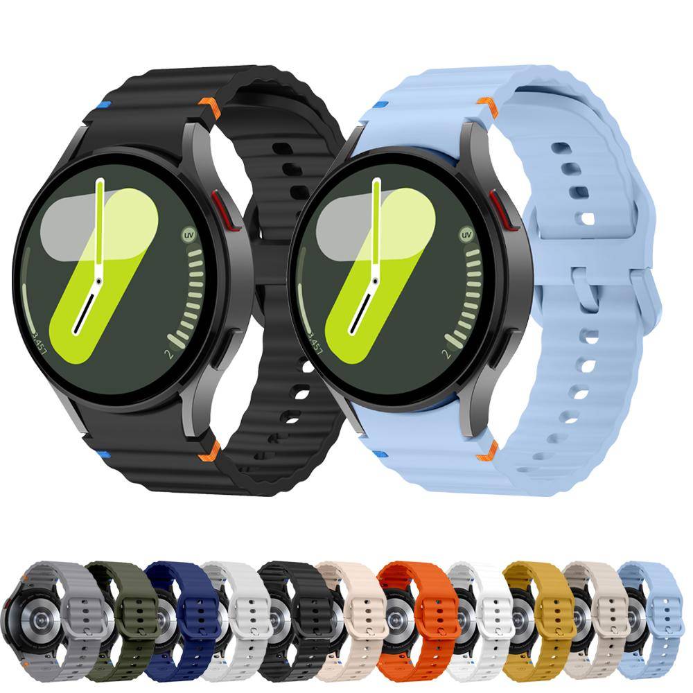 Klockarmband för Samsung Galaxy Watch 7 40mm/44mm Svart Sommarsport Original Officiellt för Galaxy Watch 4 5 6 FE Unisex Stjärna svart
