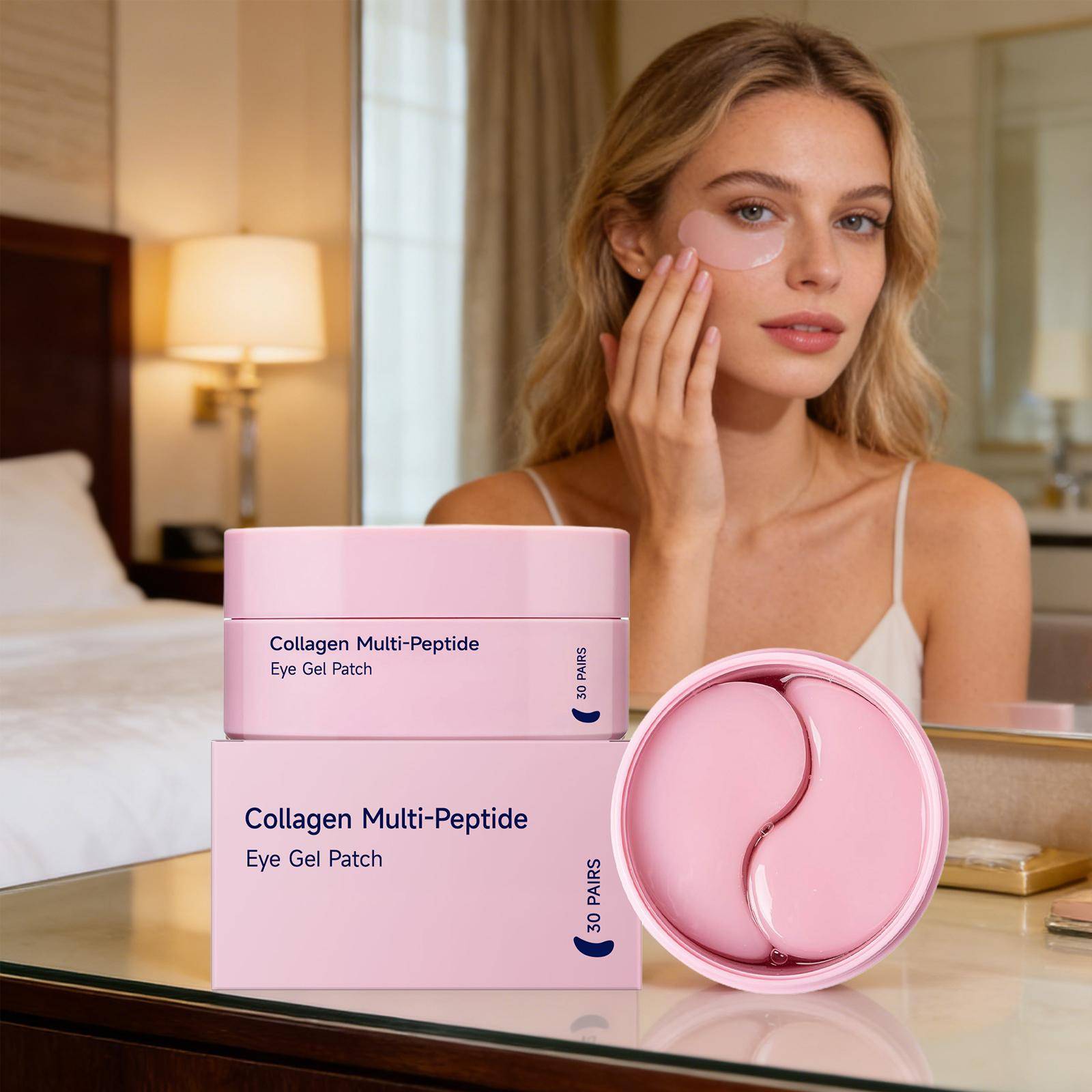Collagen Multi-peptide Eye Gel Patch Firming Lifting Reduce Wrinkles Fade Fine Lines Anti Dark Circles Moisturizing Eye Patches
