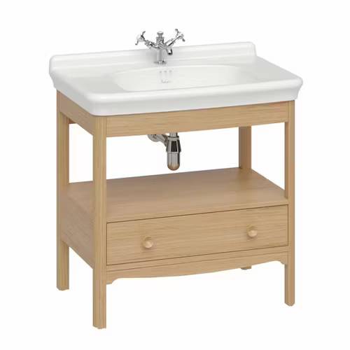 Tvättställsskåp Burlington Guild 85 cm: Ashbee Grey / Tre blandarhål