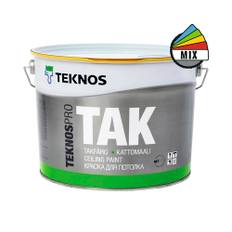 Takfärg TEKNOS Teknospro tak vit 9L