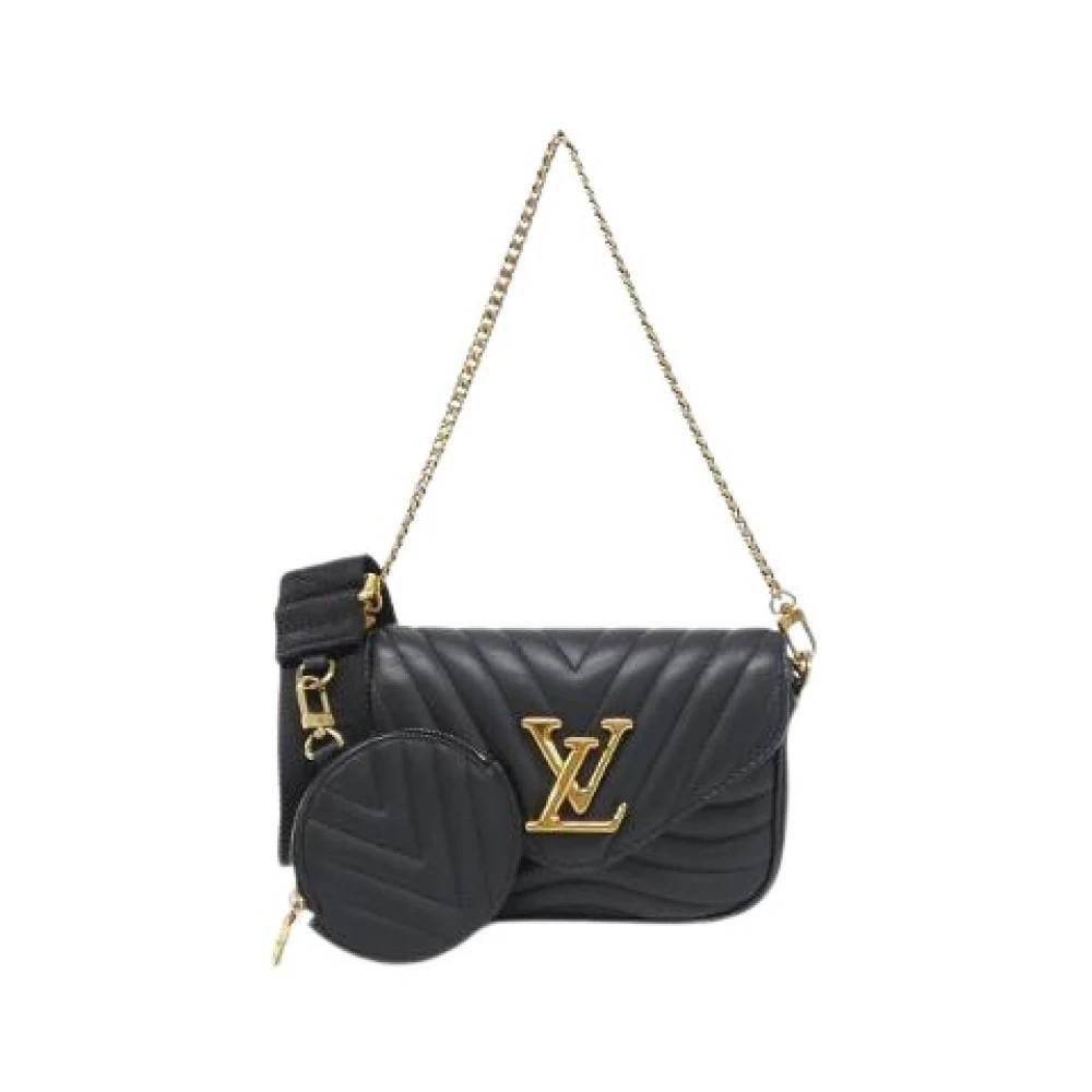 Louis Vuitton Vintage Pre-owned Multi Pochette Calf Shoulder Bag - Vintage - Dame - Sort - ONE SIZE - Uld