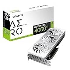 Gigabyte GeForce RTX 4060 TI AERO OC 8 GB grafikkort - 8 GB GDDR6 18 Gbps 128 bits, PCI-E 4.0, 2x DisplayPort 1.4, 2x HDMI 2.1a, NVIDIA DLSS 3, stöder 4K, Ada Lovelace Arch, GV-N406TAERO OC-8GD