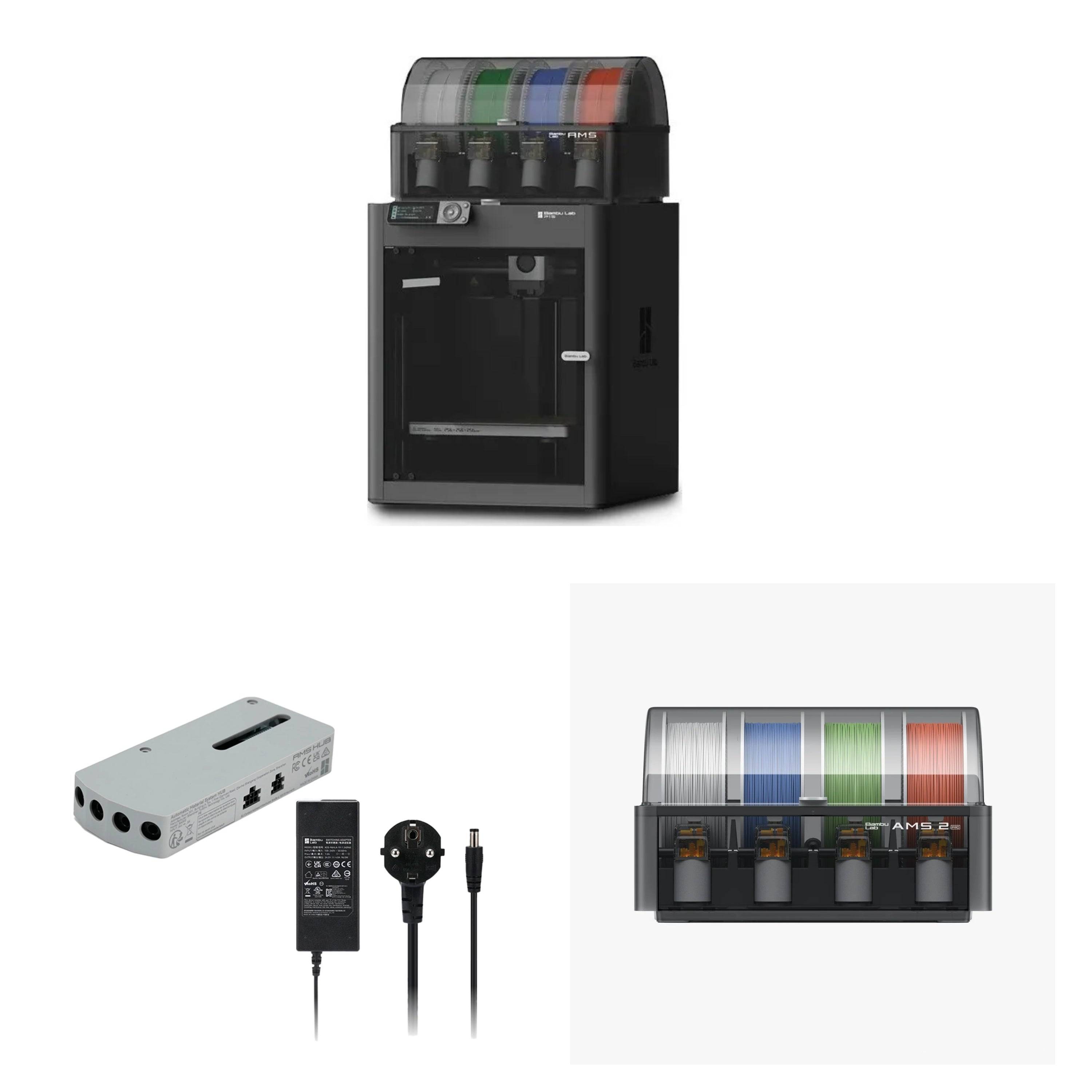 Bambu Lab - 3D-Printer Bundle - P1S Combo + AMS 2 Pro + Connection Kit