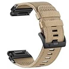YOOSIDE Nylonarmband för Garmin Fenix 7/Fenix 6/Fenix 5/epix Pro 47 mm, förbättrad Quick Fit 22 mm, vävt nylonband, sport-/handledsband för Forerunner 955/965, epix 2, QuickFit 22