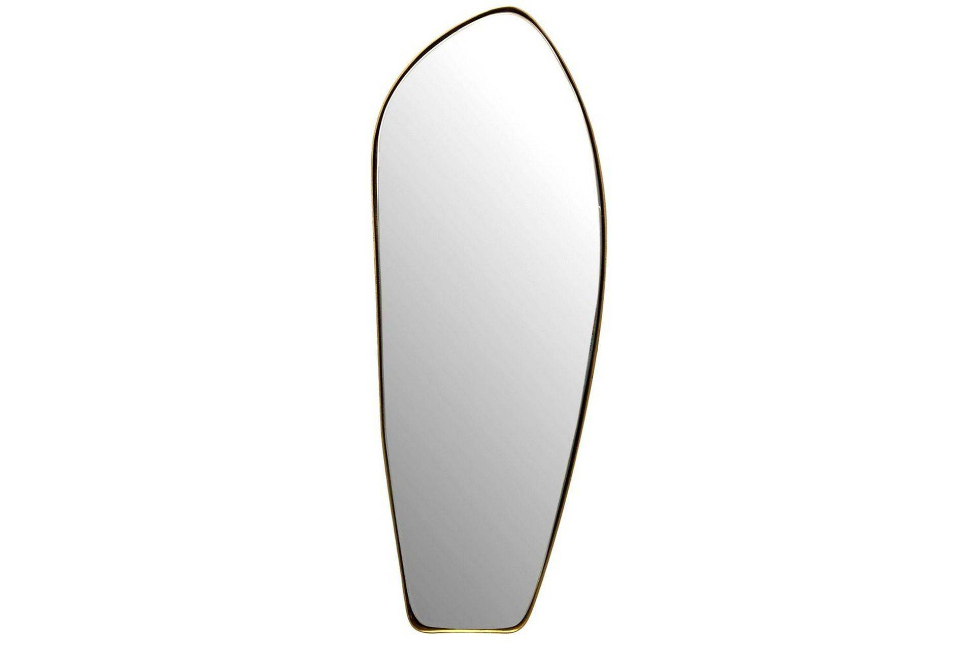 Wohnling Spegel Asymmetrisk metallram oval 90 cm - Väggspegel Guld