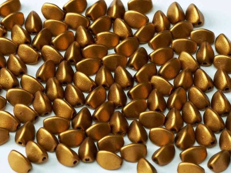 Pinch Bead - Brass Gold 5mm