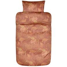 Høie sengetøj - 140x220 cm - Margrethe Terracotta - 100% bomuldssatin sengetøj
