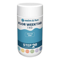 SWIM & FUN KLORTABLETTER WEEKTAB 20 G