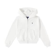 Polo Ralph Lauren Kids Logo cotton-blend fleece hoodie - white - Y 6