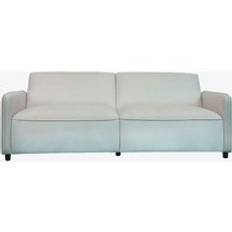 Dorel Home - Alicia bäddsoffa 3-sits i sammet - Vit - Bäddsoffor - Från Homeroom