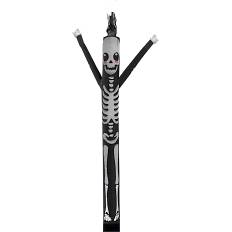 Halloween oppusteligt skelet 243 cm - Sort