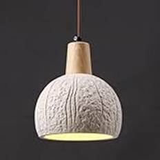 Dome Pendant Light Kitchen Island Retro Vintage Concrete Pendant Lighting Fixture Mid Century Modern Chandelier Small Hanging Lamp for Bedroom Dining Room Farmhouse Hallway