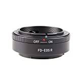 Fotga objektivadapter omvandlarring för Canon FD-Mount-objektiv kompatibel med Canon EOS R RF-Mount-serien till EOS R R3 RP R5 R6 Mark II R5C R7 R10 spegellös kamera