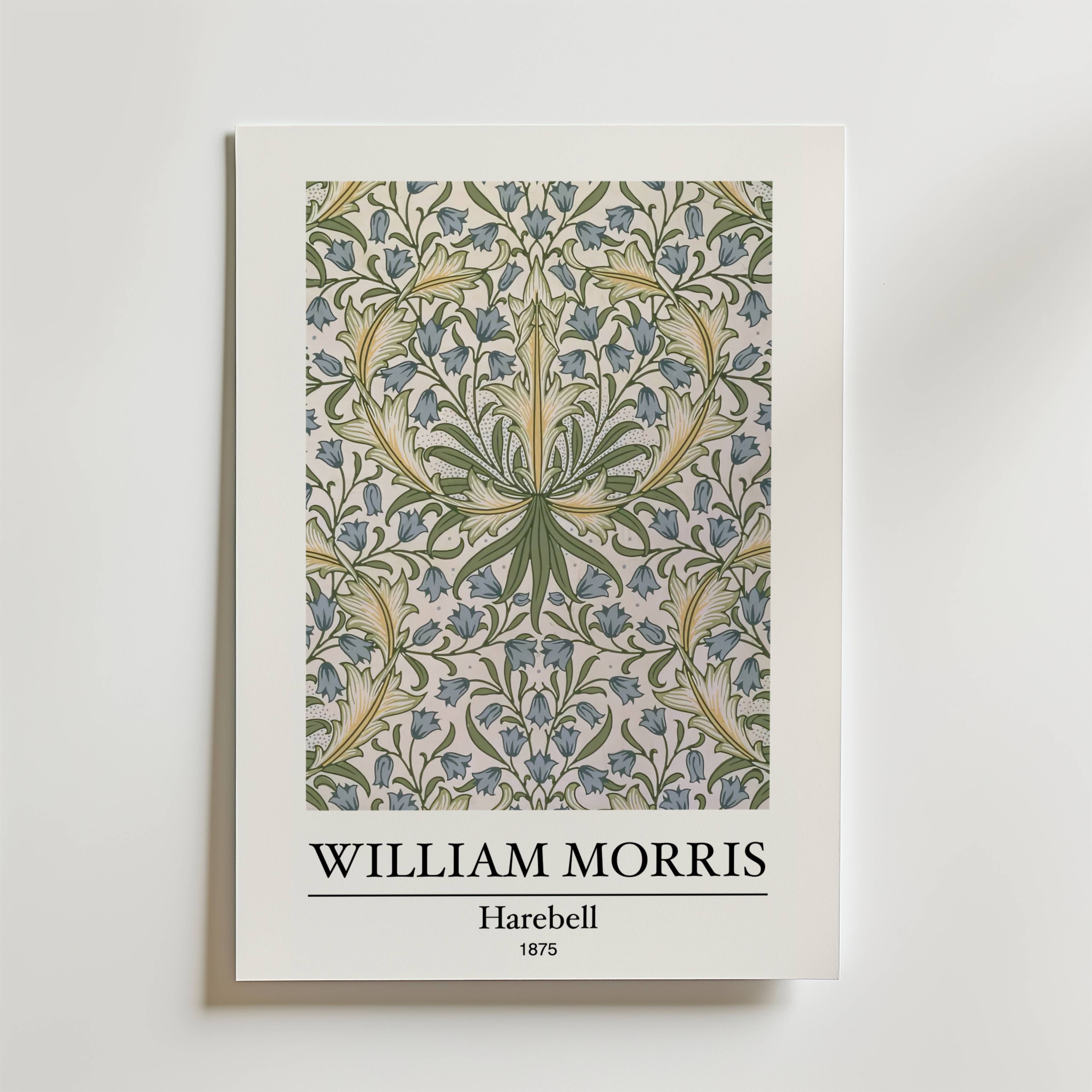 William Morris Harebell Poster - Premium Canvas 100x140 cm
