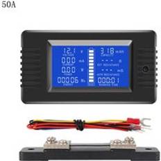 Dc 0-200v 0-300a batteritester voltmeter amperemätare spänning strömimpedanskapacitet energitidsmätare - 50a