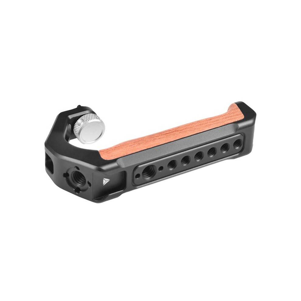 Universal Camera Top Handle Grip with Cold Shoe 3/8 1/4 Screw Hole for DSLR Camera Cage Vlog
