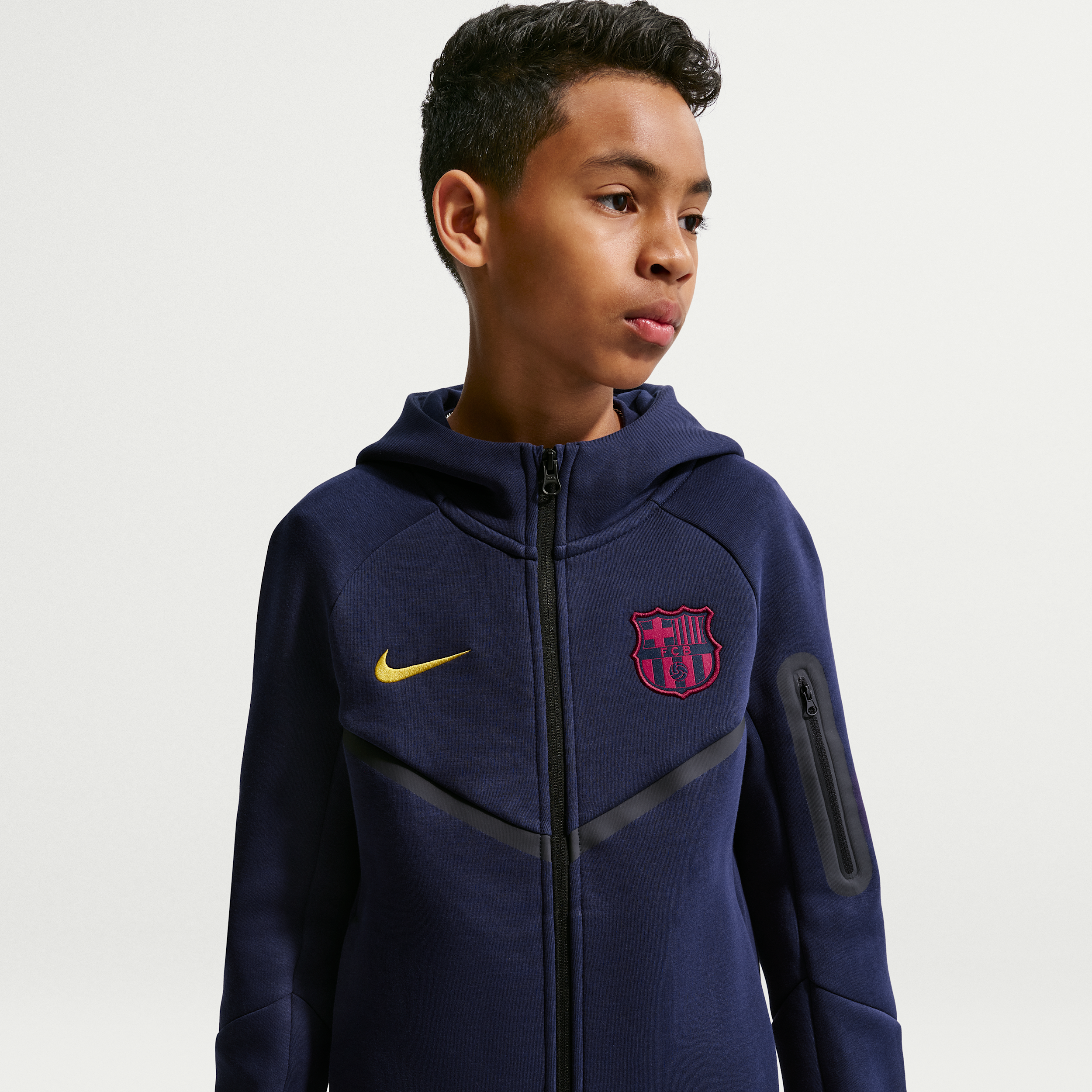 FC Barcelona Tech Fleece - Blå - L