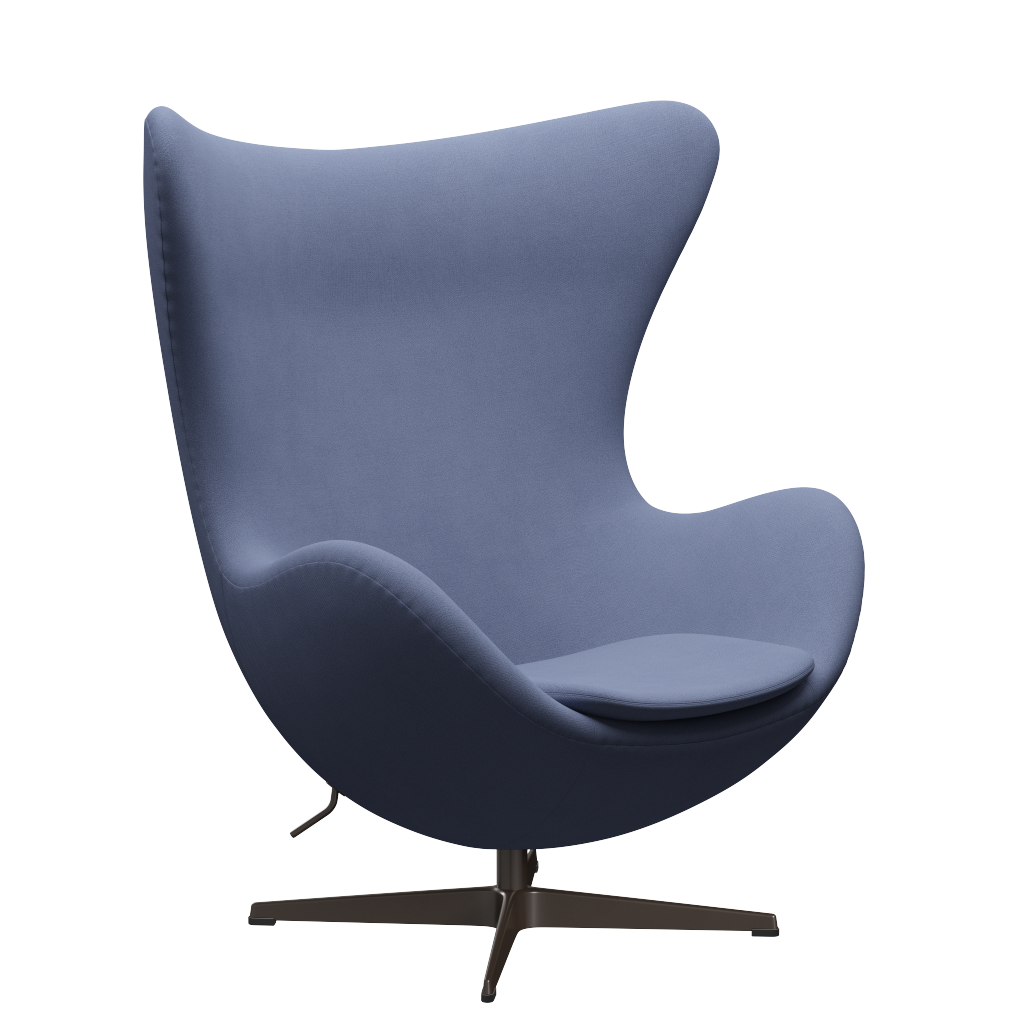 3316 Ægget loungestol, stel i brown bronze af Arne Jacobsen Christianshavn - 1151 Light Blue Uni - Jacobsen Plus