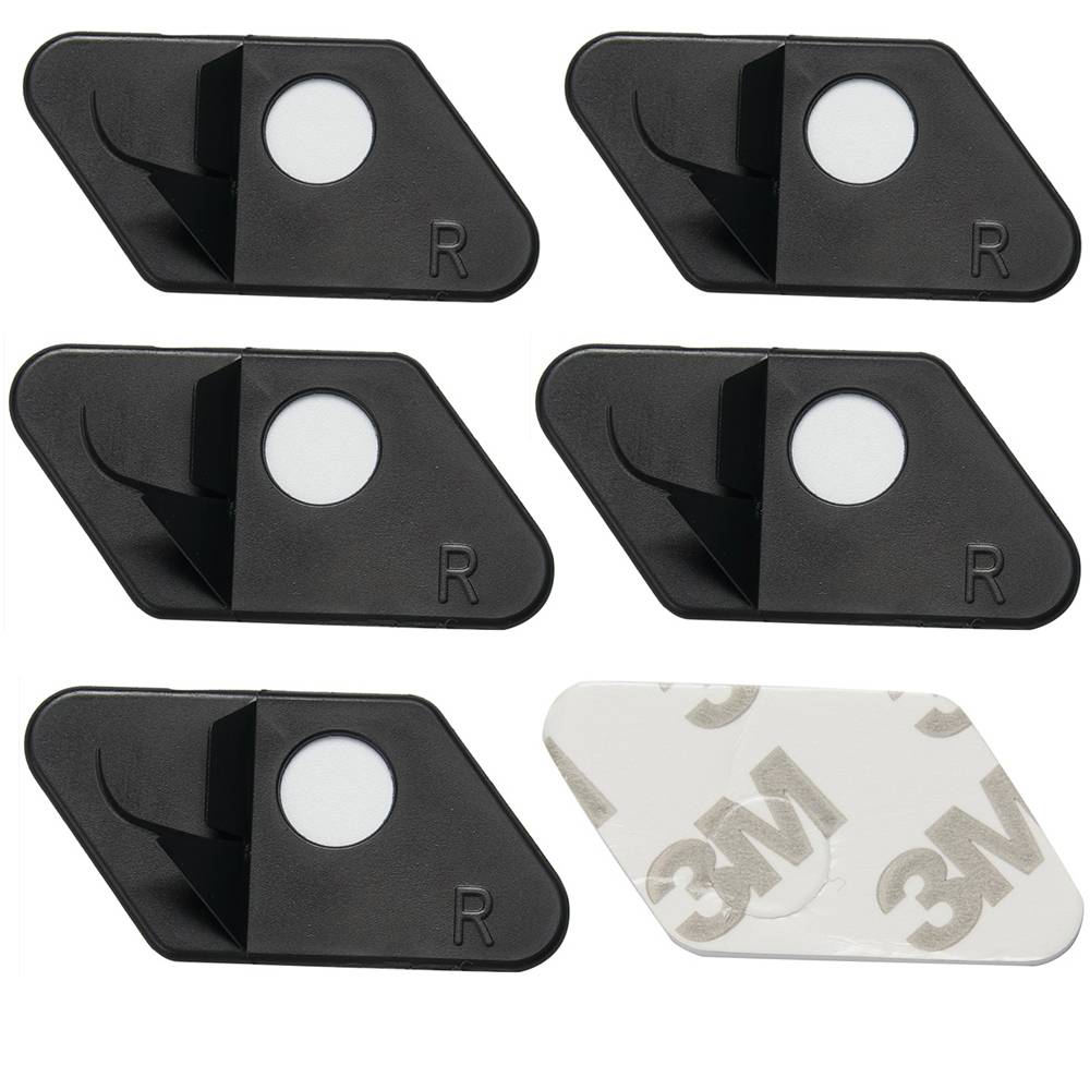 4 6 Pcs Plastic Arrow Rest Black Recurve Bow Arrow Rest Adhesive Back Hunting Shooting Targeting Accessory for Right Hand