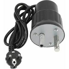 Elektrisk grillmotor i aluminium til camping, grillspyd, rotisserisæt, nominel belastning 0-24 kg (EU-stik)
