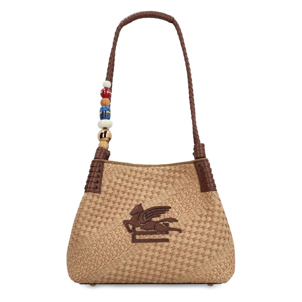 Etro Libra Raffia Tote Bag - Tasker - Dame - Beige - ONE SIZE - Bomuld