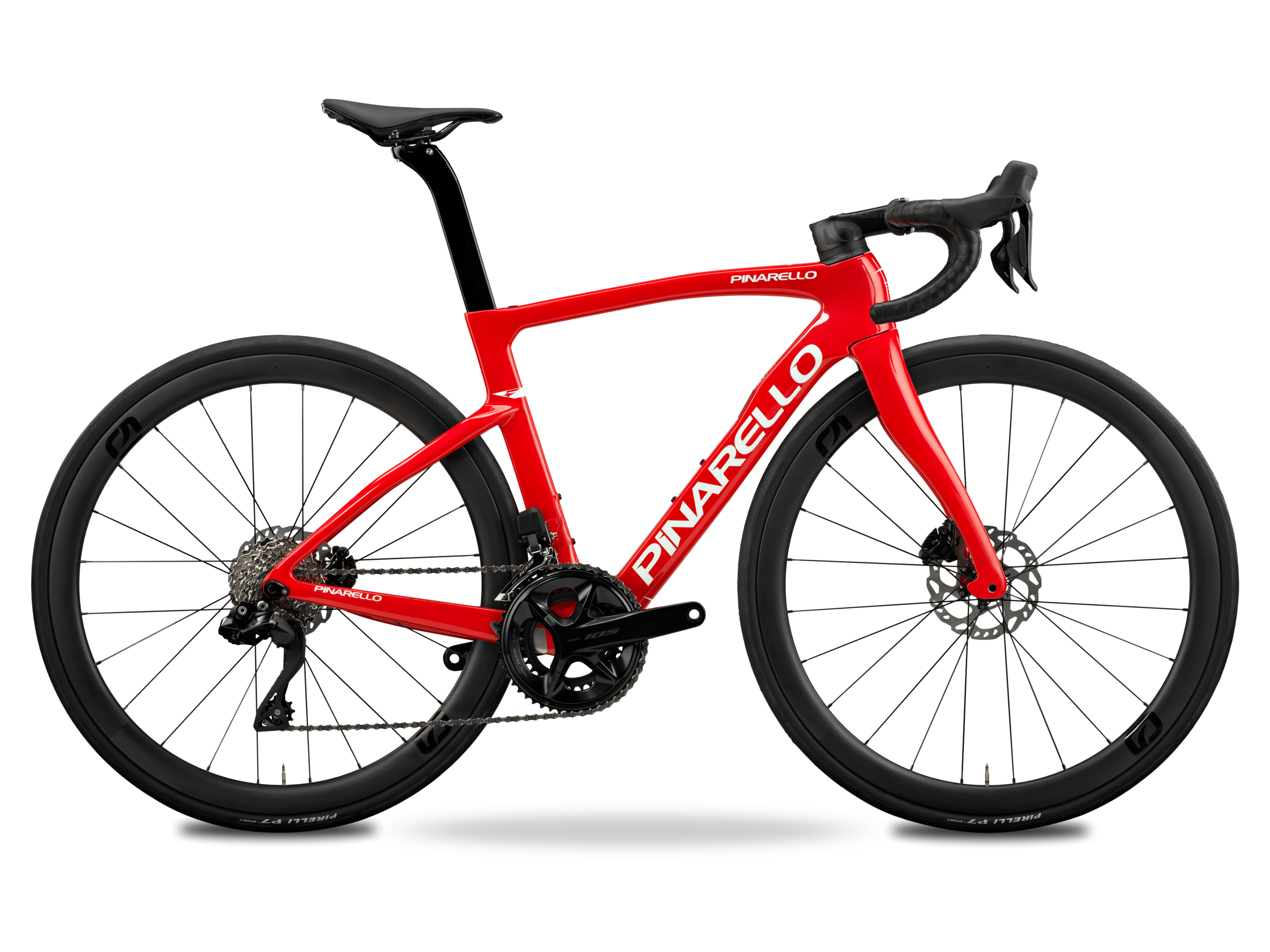 Pinarello F5 2024 - Shimano 105 Di2 12sp - MOST Ultrafast Carbon DB - 099 / 500 / Furious red (500)