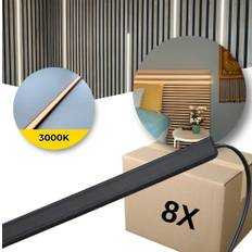LED til Akustikpanel | Alt-i-en | 3000K | 8x60cm | 10x10mm | 5.8W