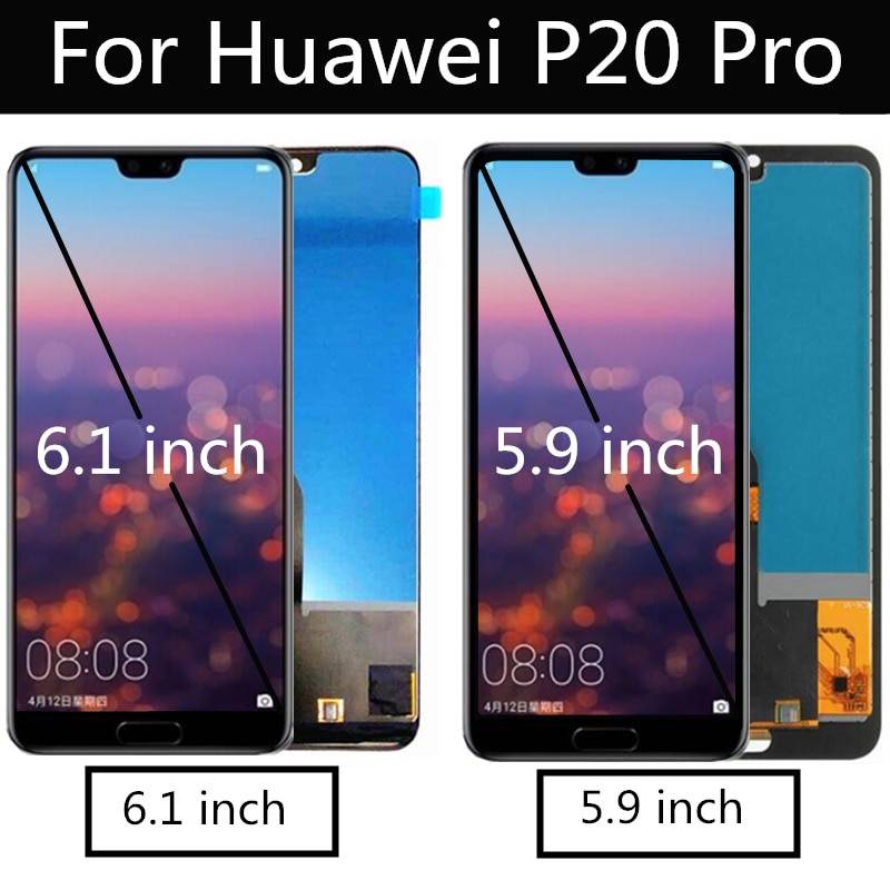 Huawei P20 Pro LCD-skärm med Touchskärm - Rosa ram 5.9