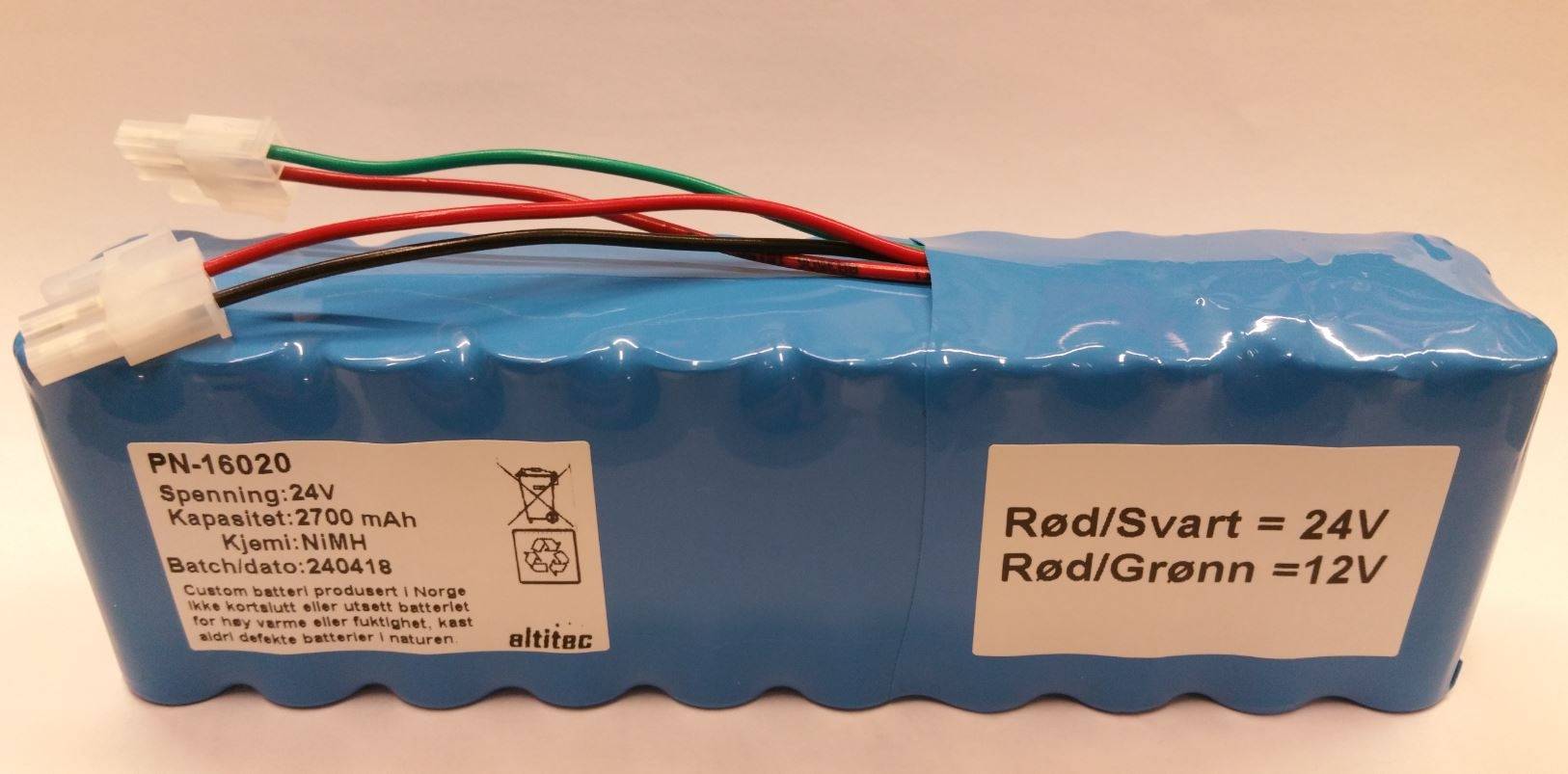 12/24V 2000mAh NIMH 20S