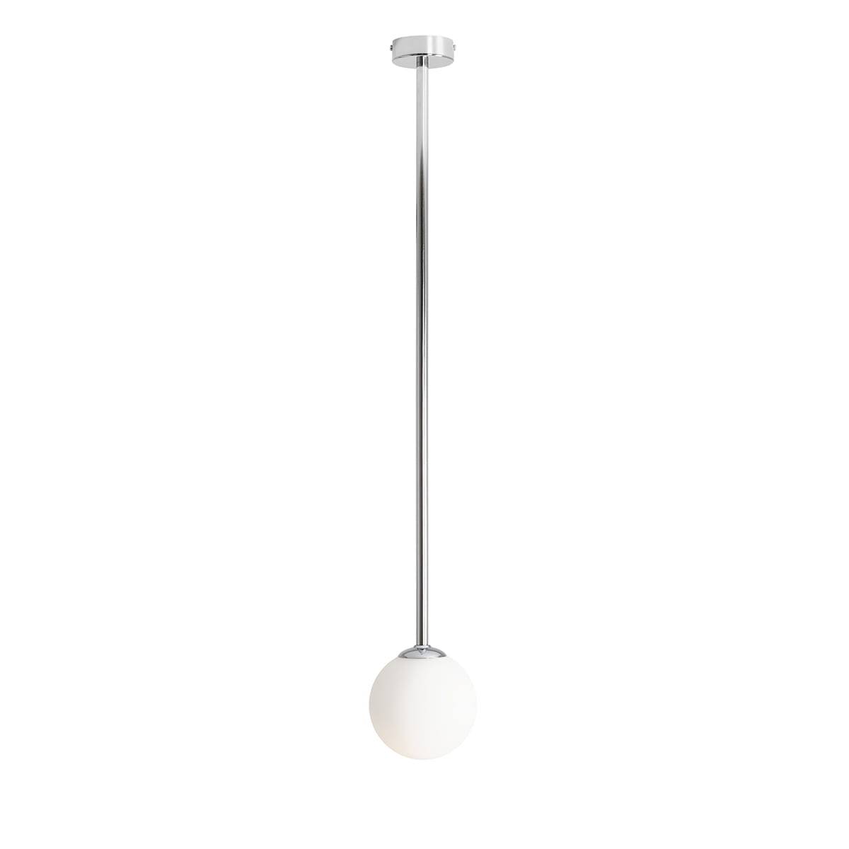 Pinne Lång Metall Silver Krom Taklampa
