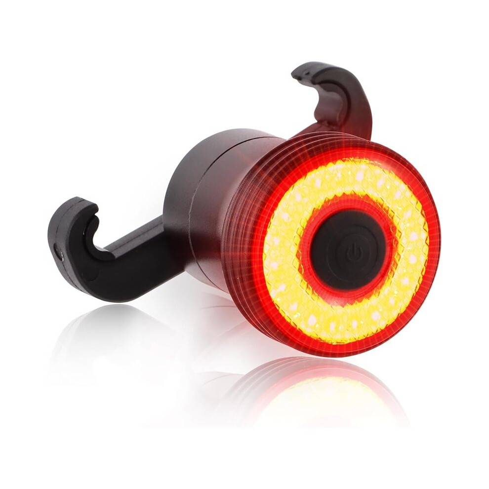 Bike Tail Light, Brake Sensing, Auto /Off, 5 Lighting Modes, USB C Rechargeable Bicycle Taillight, IP6Waterproof