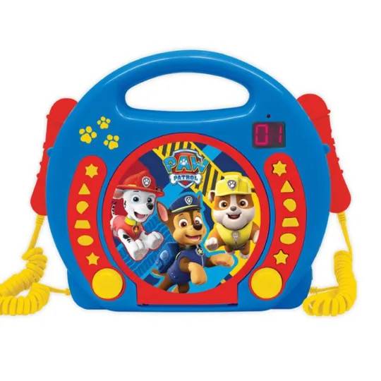 Lexibook Paw Patrol Karaoke Cd-spelare Paw Patrol Karaoke-maskin 67520 musik barn