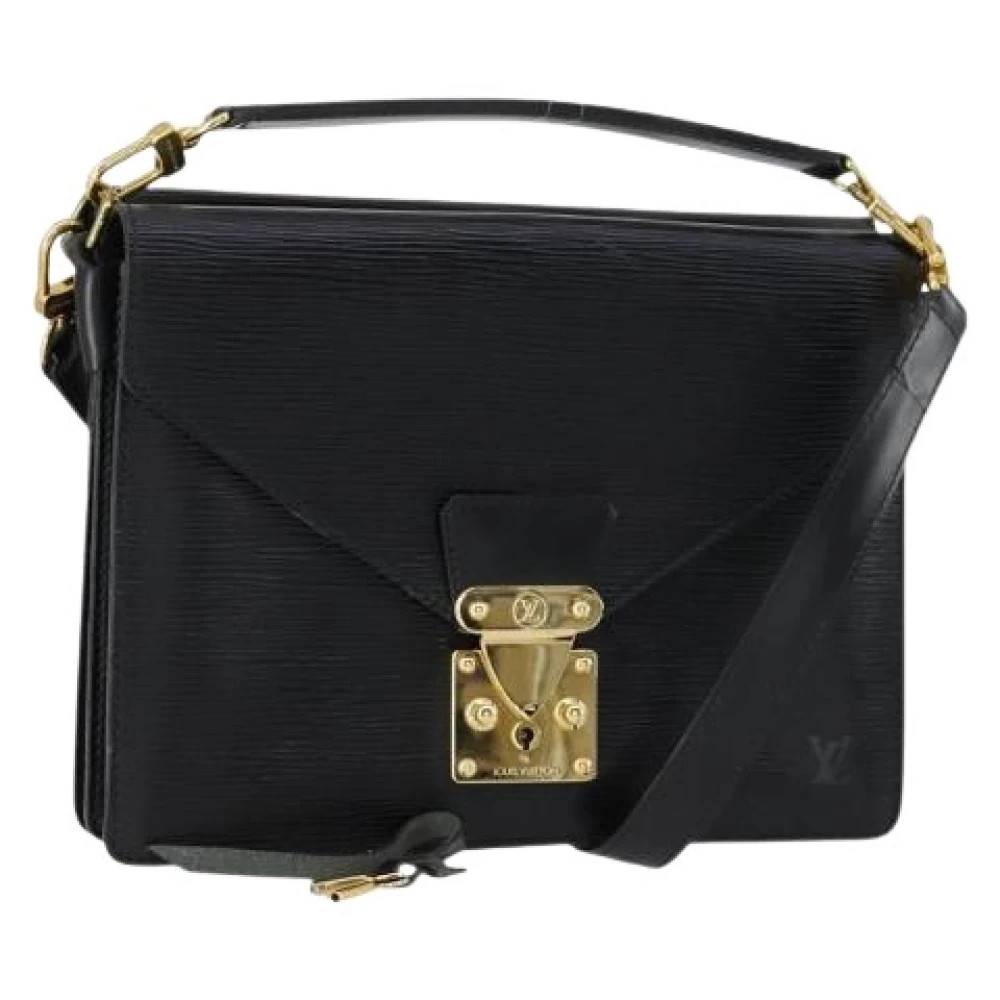 Louis Vuitton Vintage Pre-owned Læder Håndtaske - Vintage - Dame - Sort - ONE SIZE - Læder