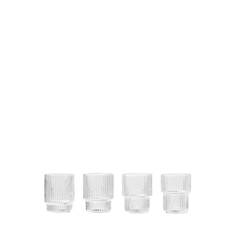 Set Of 4 Small Ripple Glasses