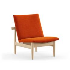 House of Finn Juhl - Japan Chair, Clear oiled oak, Cat. 1 Remix 443 - Lænestole - Finn Juhl - RØD,Træ farvet - Træ/Tekstilmateriale