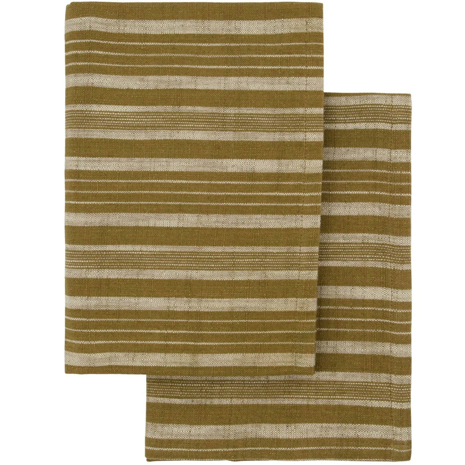 Meraki - Kökshandduk 50x70 Cm 2-pack Olivgrön - Mörk Oliv