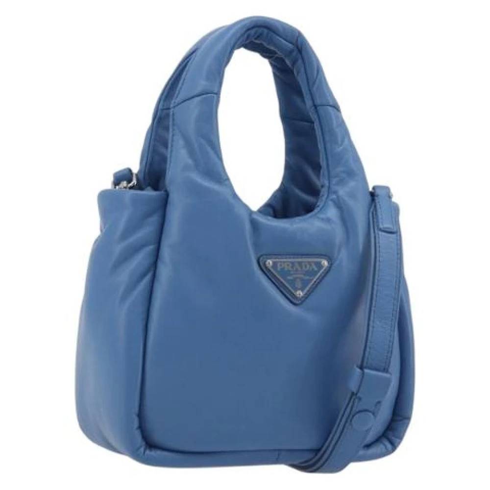 Prada Vintage Pre-owned Vintage Håndtaske - Vintage - Dame - Blå - ONE SIZE - Uld