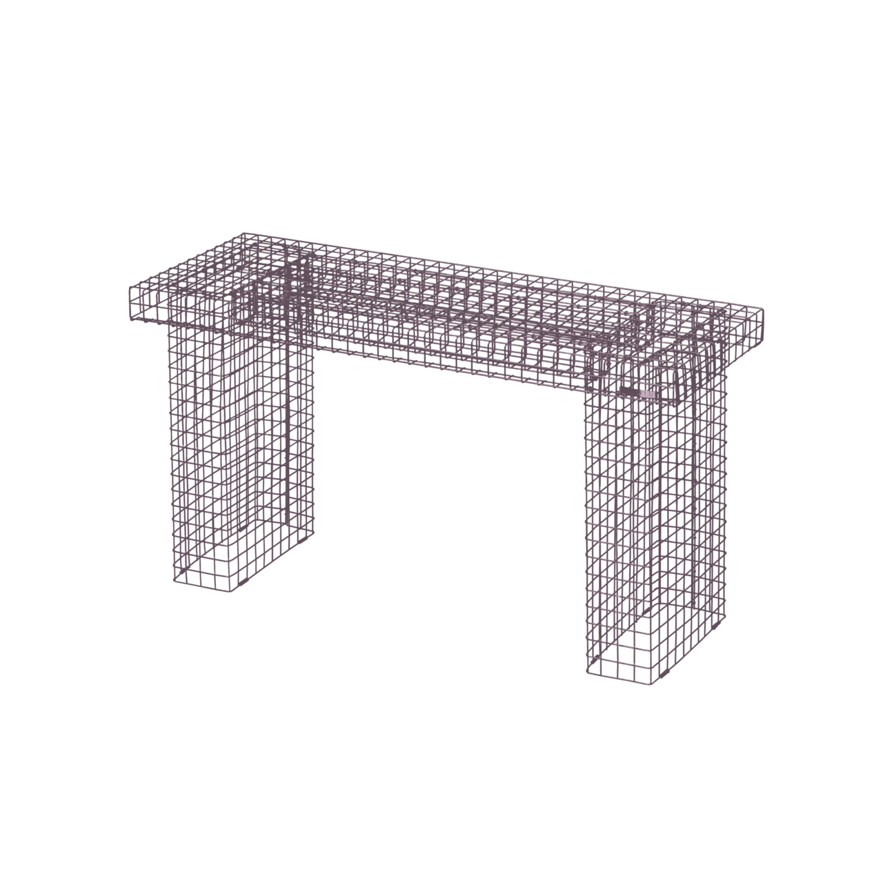 Kalager Wire Bænk - Pastel Violet