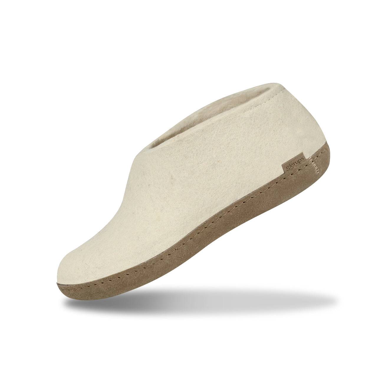 Hjemmesko med skindsål - White - Glerups - 38
