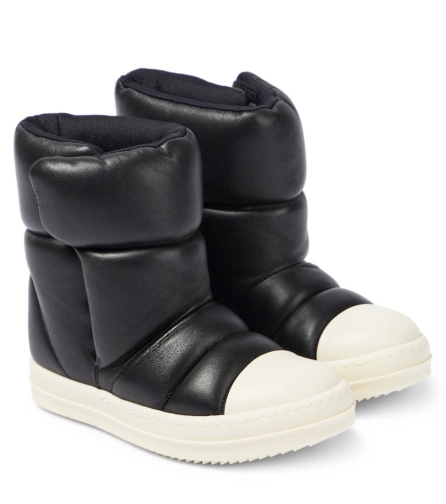 Rick Owens Kids Botas acolchadas de piel - negro - EU 34
