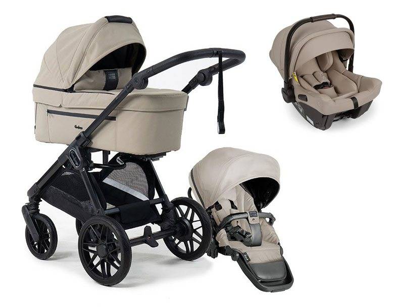 Emmaljunga Sento Pro duovagn Ergo+ 2027 + Nuna Pipa Urbn babyskydd med isofix