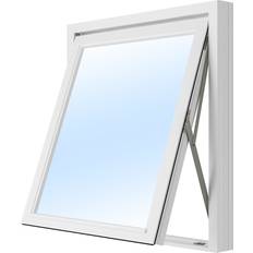 Vridfönster - 2-glas - Trä 10x10 Frostat glas Ingen spaltventil