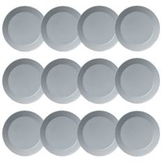 Iittala Teema Tallerken 26 Cm Pearl Grey 12 Stik - Middagstallerkner Porcelæn Grå - 1005891-12pack
