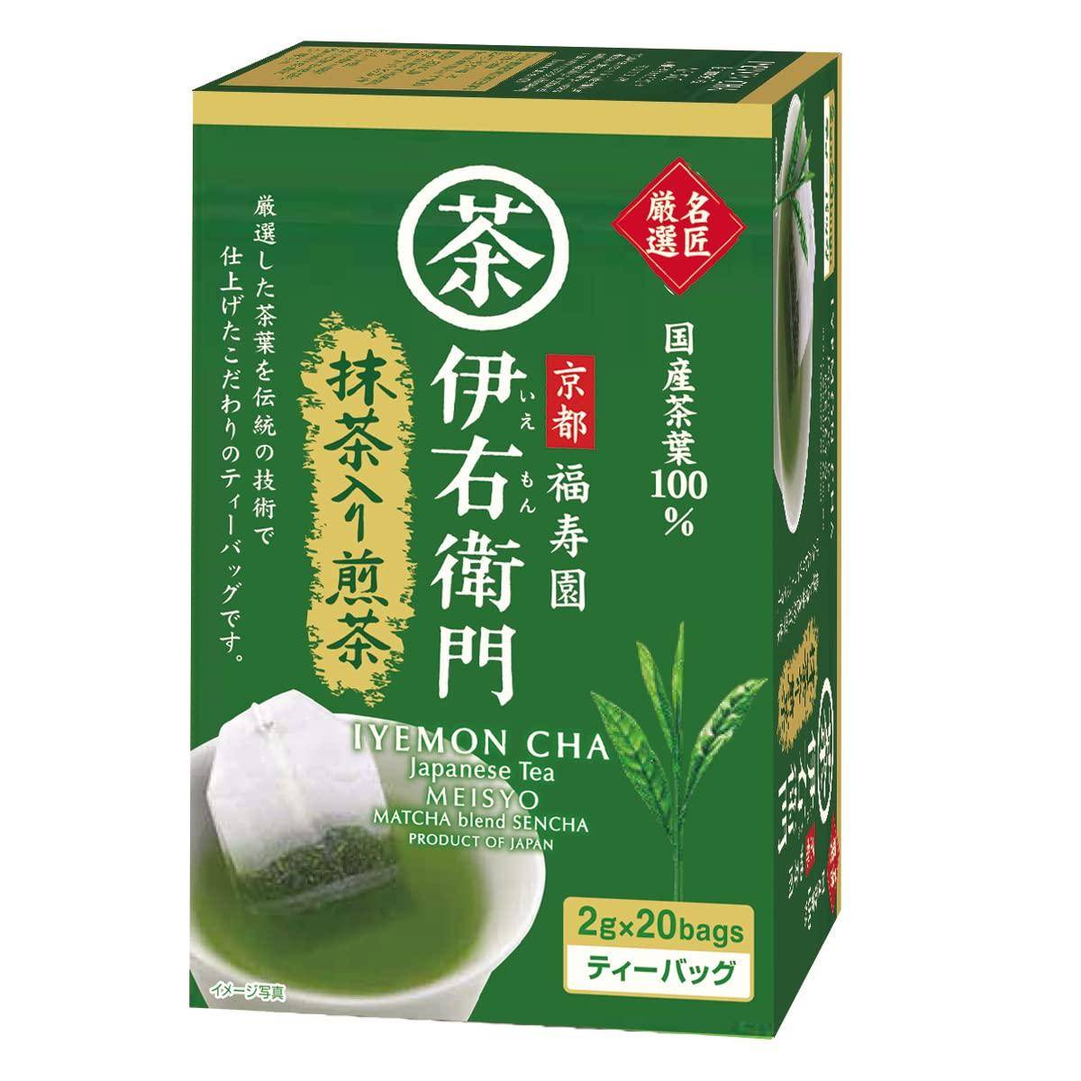 Uji no Tsuyu Iyemon Master's Choice Sencha with Matcha Tea Bags (2g x 20p) x 2
