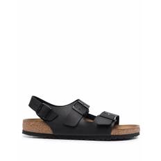 Birkenstock - Milano sandaler med dubbla remmar - herr - kalvskinn/gummi/Tyg - 43 Regular - Svart